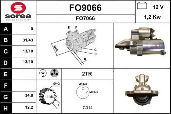 SNRA FO9066 - Starteris adetalas.lv