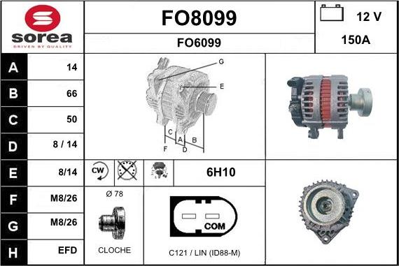 SNRA FO8099 - Ģenerators adetalas.lv