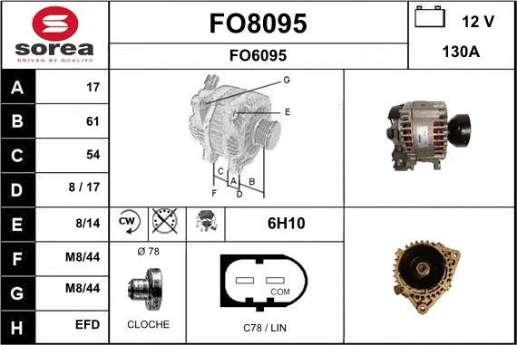 SNRA FO8095 - Ģenerators adetalas.lv