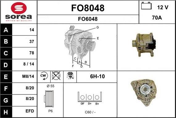 SNRA FO8048 - Ģenerators adetalas.lv