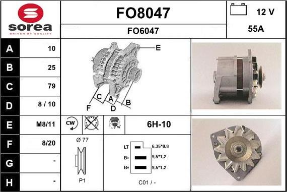 SNRA FO8047 - Ģenerators adetalas.lv