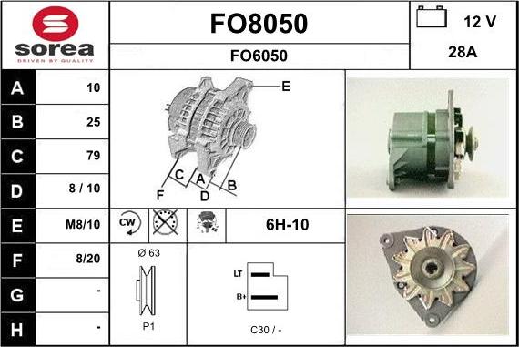 SNRA FO8050 - Ģenerators adetalas.lv