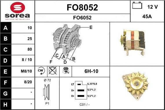 SNRA FO8052 - Ģenerators adetalas.lv