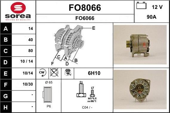 SNRA FO8066 - Ģenerators adetalas.lv