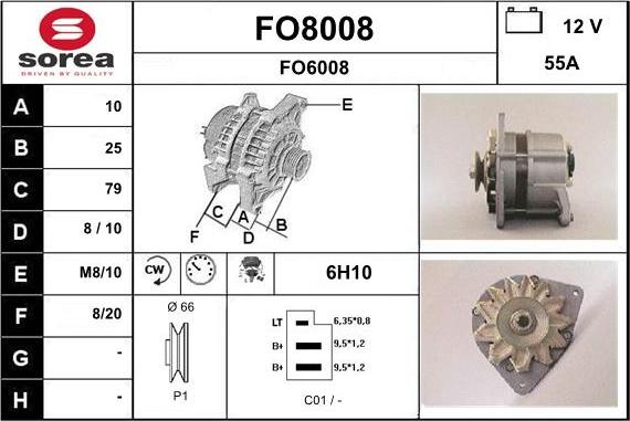 SNRA FO8008 - Ģenerators adetalas.lv