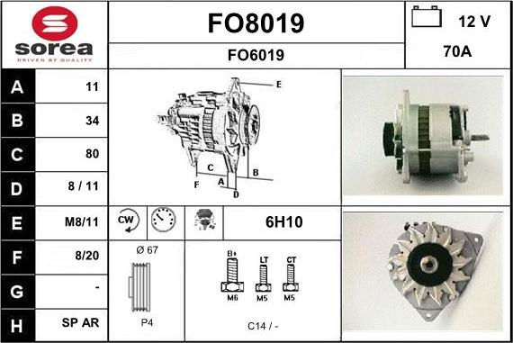 SNRA FO8019 - Ģenerators adetalas.lv