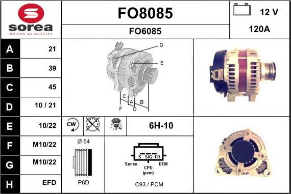 SNRA FO8085 - Ģenerators adetalas.lv