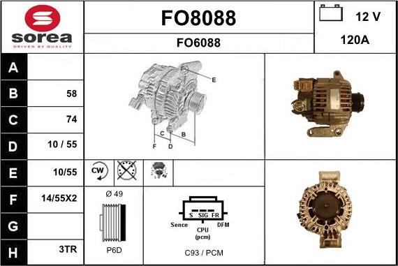 SNRA FO8088 - Ģenerators adetalas.lv