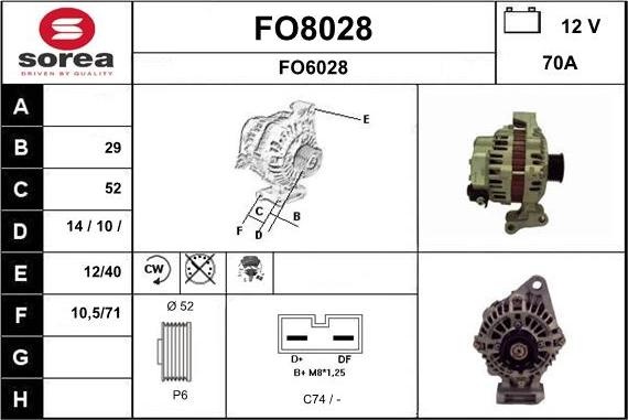 SNRA FO8028 - Ģenerators adetalas.lv