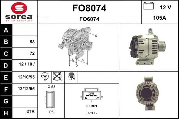 SNRA FO8074 - Ģenerators adetalas.lv