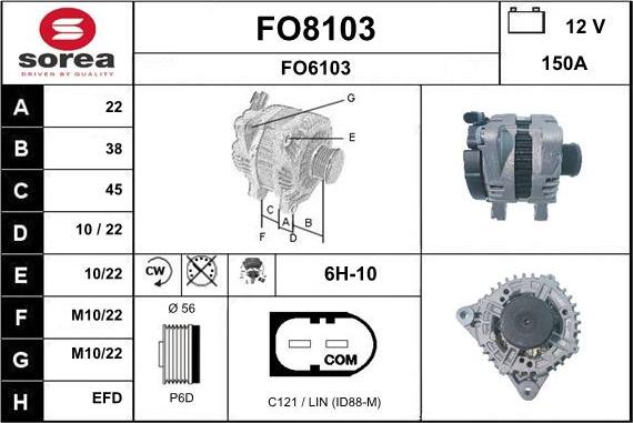 SNRA FO8103 - Ģenerators adetalas.lv