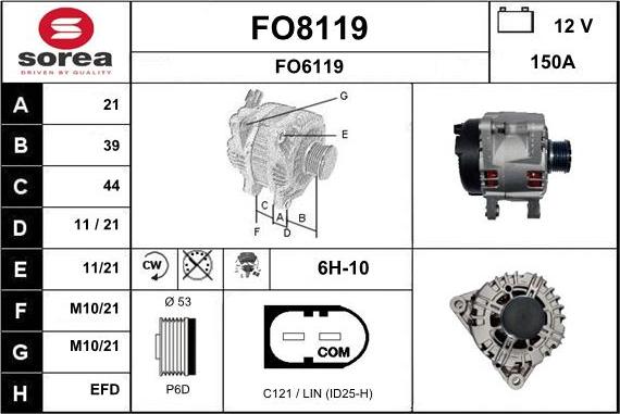 SNRA FO8119 - Ģenerators adetalas.lv