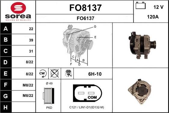 SNRA FO8137 - Ģenerators adetalas.lv