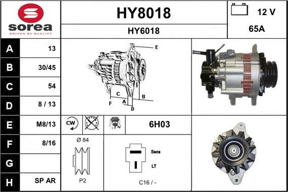 SNRA HY8018 - Ģenerators adetalas.lv