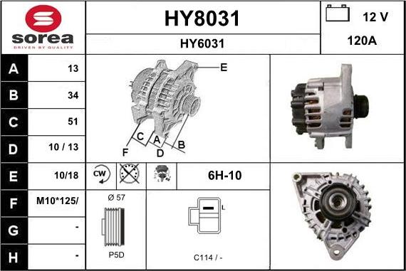 SNRA HY8031 - Ģenerators adetalas.lv