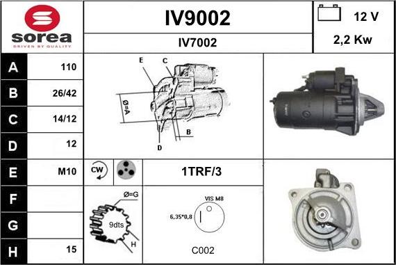 SNRA IV9002 - Starteris adetalas.lv