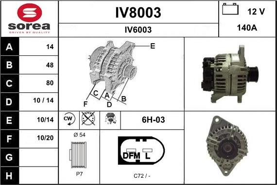 SNRA IV8003 - Ģenerators adetalas.lv