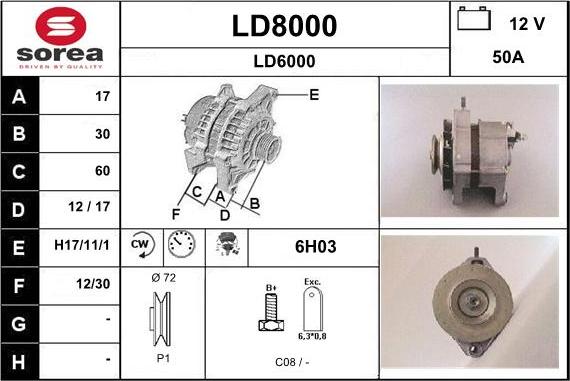 SNRA LD8000 - Ģenerators adetalas.lv