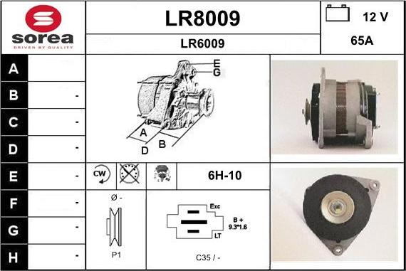 SNRA LR8009 - Ģenerators adetalas.lv