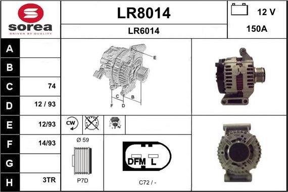 SNRA LR8014 - Ģenerators adetalas.lv