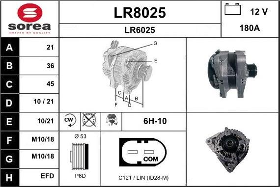 SNRA LR8025 - Ģenerators adetalas.lv