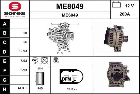 SNRA ME8049 - Ģenerators adetalas.lv