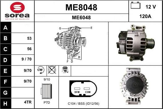 SNRA ME8048 - Ģenerators adetalas.lv