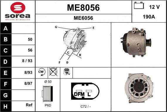 SNRA ME8056 - Ģenerators adetalas.lv