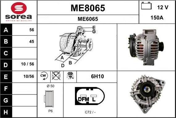 SNRA ME8065 - Ģenerators adetalas.lv