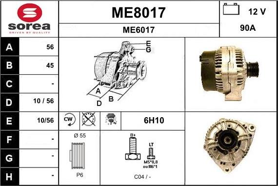 SNRA ME8017 - Ģenerators adetalas.lv