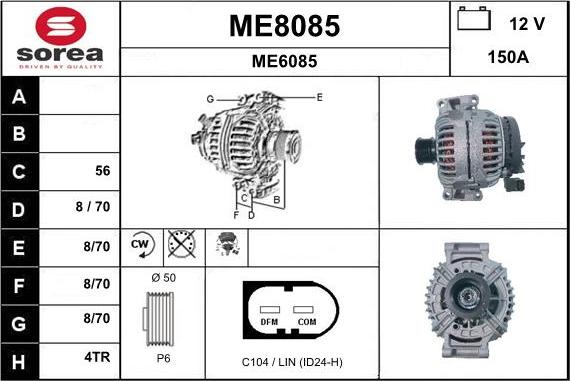 SNRA ME8085 - Ģenerators adetalas.lv