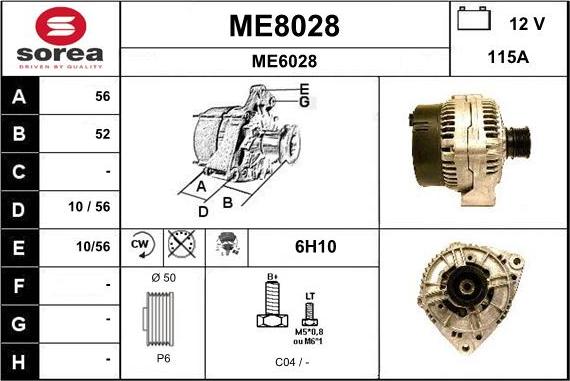 SNRA ME8028 - Ģenerators adetalas.lv