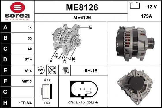 SNRA ME8126 - Ģenerators adetalas.lv