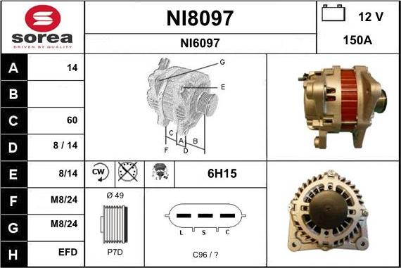 SNRA NI8097 - Ģenerators adetalas.lv