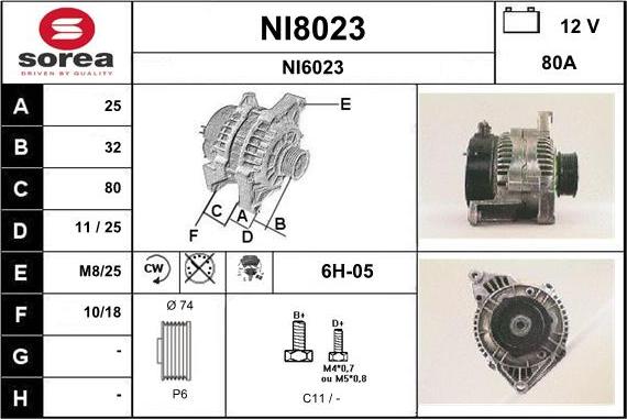 SNRA NI8023 - Ģenerators adetalas.lv