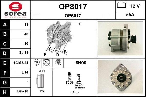 SNRA OP8017 - Ģenerators adetalas.lv