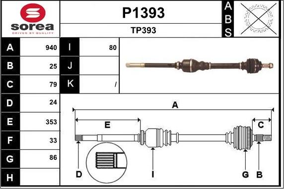 SNRA P1393 - Piedziņas vārpsta adetalas.lv