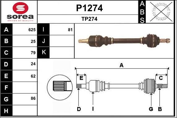 SNRA P1274 - Piedziņas vārpsta adetalas.lv