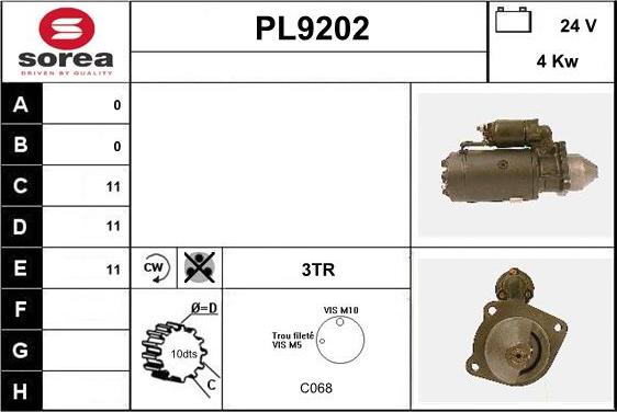 SNRA PL9202 - Starteris adetalas.lv