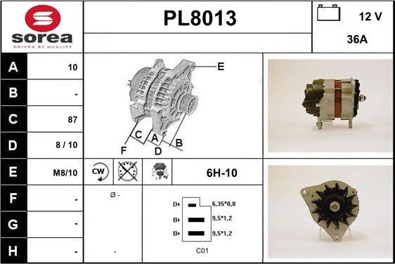 SNRA PL8013 - Ģenerators adetalas.lv