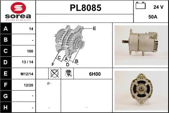 SNRA PL8085 - Ģenerators adetalas.lv