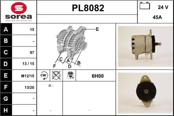 SNRA PL8082 - Ģenerators adetalas.lv