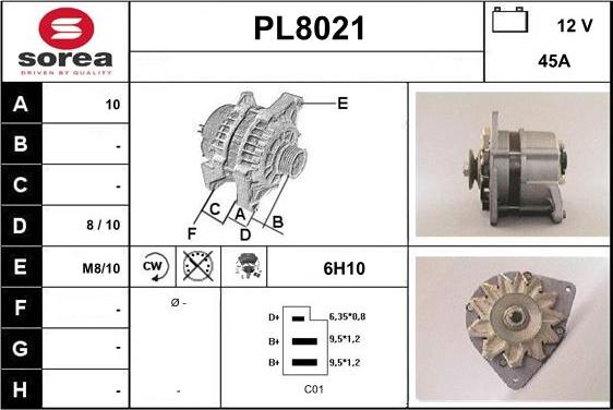 SNRA PL8021 - Ģenerators adetalas.lv