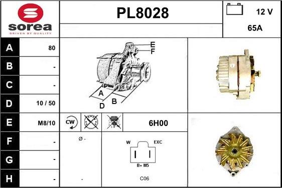 SNRA PL8028 - Ģenerators adetalas.lv