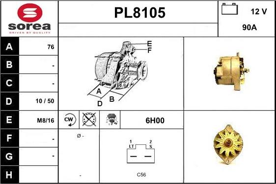 SNRA PL8105 - Ģenerators adetalas.lv