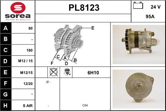 SNRA PL8123 - Ģenerators adetalas.lv