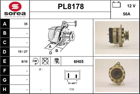 SNRA PL8178 - Ģenerators adetalas.lv