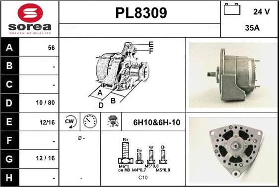 SNRA PL8309 - Ģenerators adetalas.lv