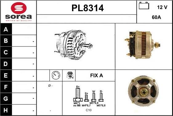 SNRA PL8314 - Ģenerators adetalas.lv