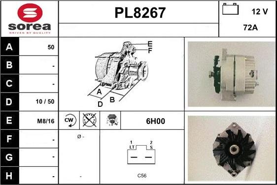 SNRA PL8267 - Ģenerators adetalas.lv